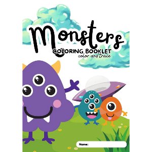 Monsters coloring book