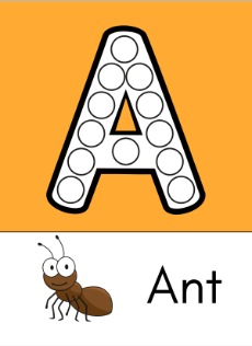 Alphabet Animals Do-a-Dot Worksheets for Kids – ABC Dot Marker Activity Book
