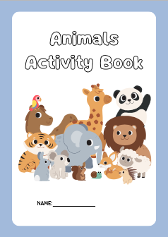 Animals Activity Book for Kids – Fun Wildlife Worksheets for Preschool and Kindergarten