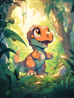 Dino Friends Coloring Book 1 – Baby T-Rex Jungle Adventure for Kids Ages 4–8