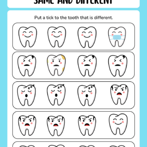 Dental health HGS-Free worksheets