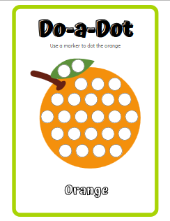 do a dot fruits activity book for kids