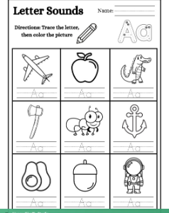 Alphabets worksheet-HGS
