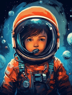 Space Boy Coloring Book 4 – Epic Space Explorer Coloring Book for Kids Ages 5–7