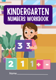 Kindergarten Number Tracing Book