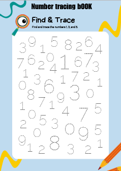 NUMBER TRACING BOOK 1 TO 10