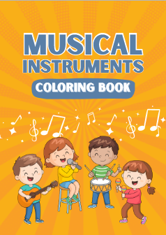 Musical instruments COLORING BOOK