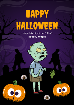 Happy Halloween Coloring Book – Vampires, Zombies & Spooky Friends for Kids Ages 3–7