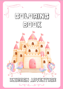 Unicorn Adventure coloring book