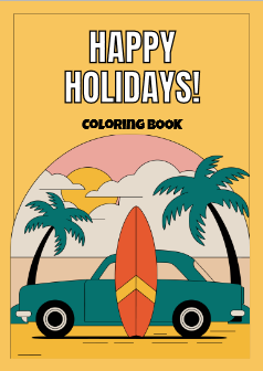 Summer Vacation Coloring booklet