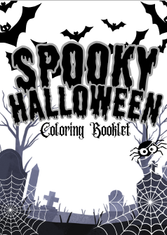 Spooky Coloring Booklet Halloween