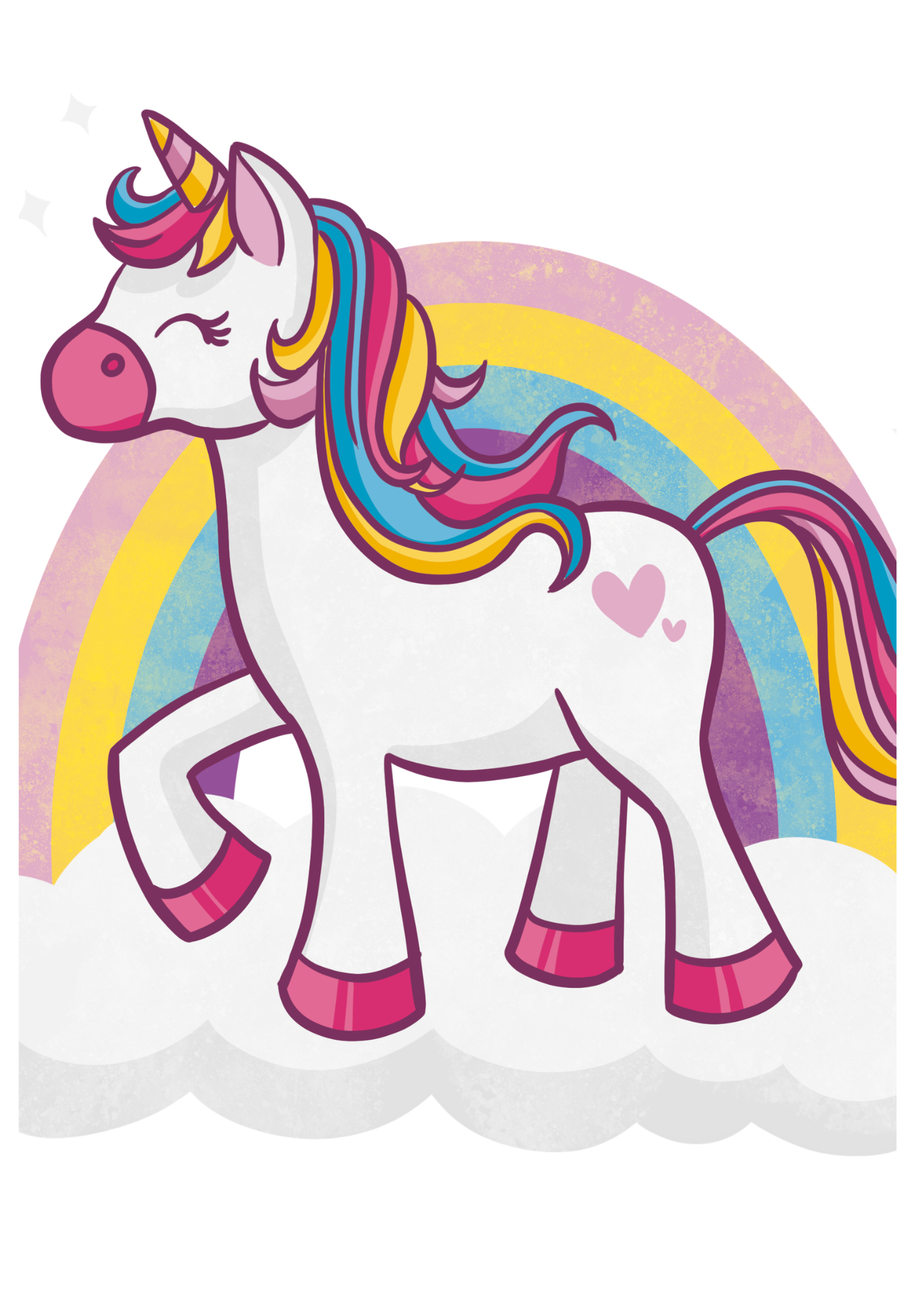 Unicorn Tracing and Colouring Book for Kids