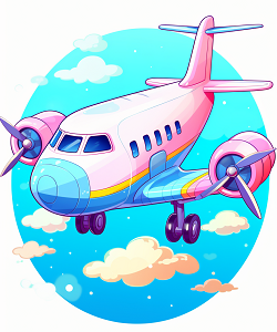 Airplane Coloring Book for Kids Book 3 - Fun Flying Adventures Ages 3-8 Airplane Coloring Book for Kids Book 3 — brand new cartoon plane colouring pages for ages 3-8 by Happy Giraffe Studio