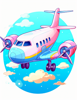 Airplane Coloring Book for Kids Book 3 - Fun Flying Adventures Ages 3-8 Airplane Coloring Book for Kids Book 3 — brand new cartoon plane colouring pages for ages 3-8 by Happy Giraffe Studio