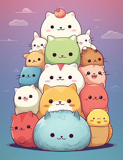 Animal Squishmallow Coloring Book for Kids Book 4 - Cute Squashy Animals Ages 4-9-Animal Squishmallow Coloring Book for Kids Book 4 — fresh squashy kawaii animal colouring pages for ages 4-9 by Happy Giraffe Studio