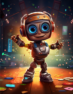 Robot Coloring Book for Kids Volume 2 — fresh crazy cool robot colouring pages for ages 4-9 by Happy Giraffe Studio