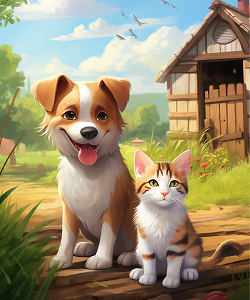 Farm Animals Coloring Book for Kids Book 2 — fresh mixed farm animal colouring pages for ages 3-8 by Happy Giraffe Studio