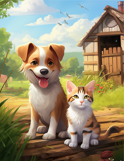 Farm Animals Coloring Book for Kids Book 2 — fresh mixed farm animal colouring pages for ages 3-8 by Happy Giraffe Studio