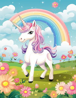 Unicorn Coloring Book for Kids Volume 2 - Magical Rainbow Unicorns Ages 4-9