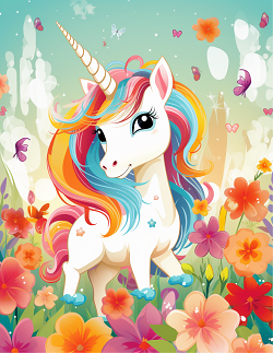 Unicorn Coloring Book for Kids Volume 3 — stunning magical moonlit unicorn colouring pages for ages 4-9 by Happy Giraffe Studio