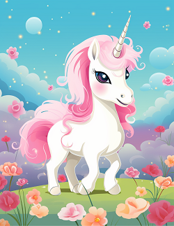Unicorn Coloring Book for Kids Volume 4 — the ultimate magical rainbow unicorn colouring pages for ages 4-9 by Happy Giraffe Studio