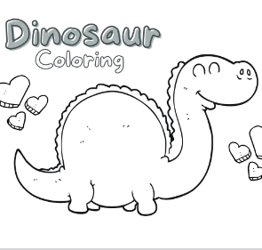 free worksheets-Dinosaur Coloring Worksheet