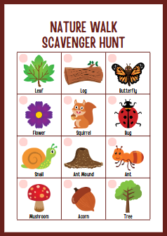 free worksheets - Scavenger Hunt Activity Worksheet