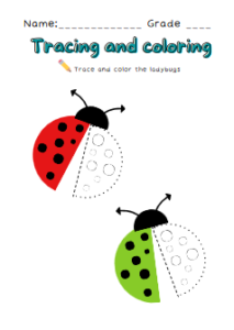 free worksheets - Tracing Activity
