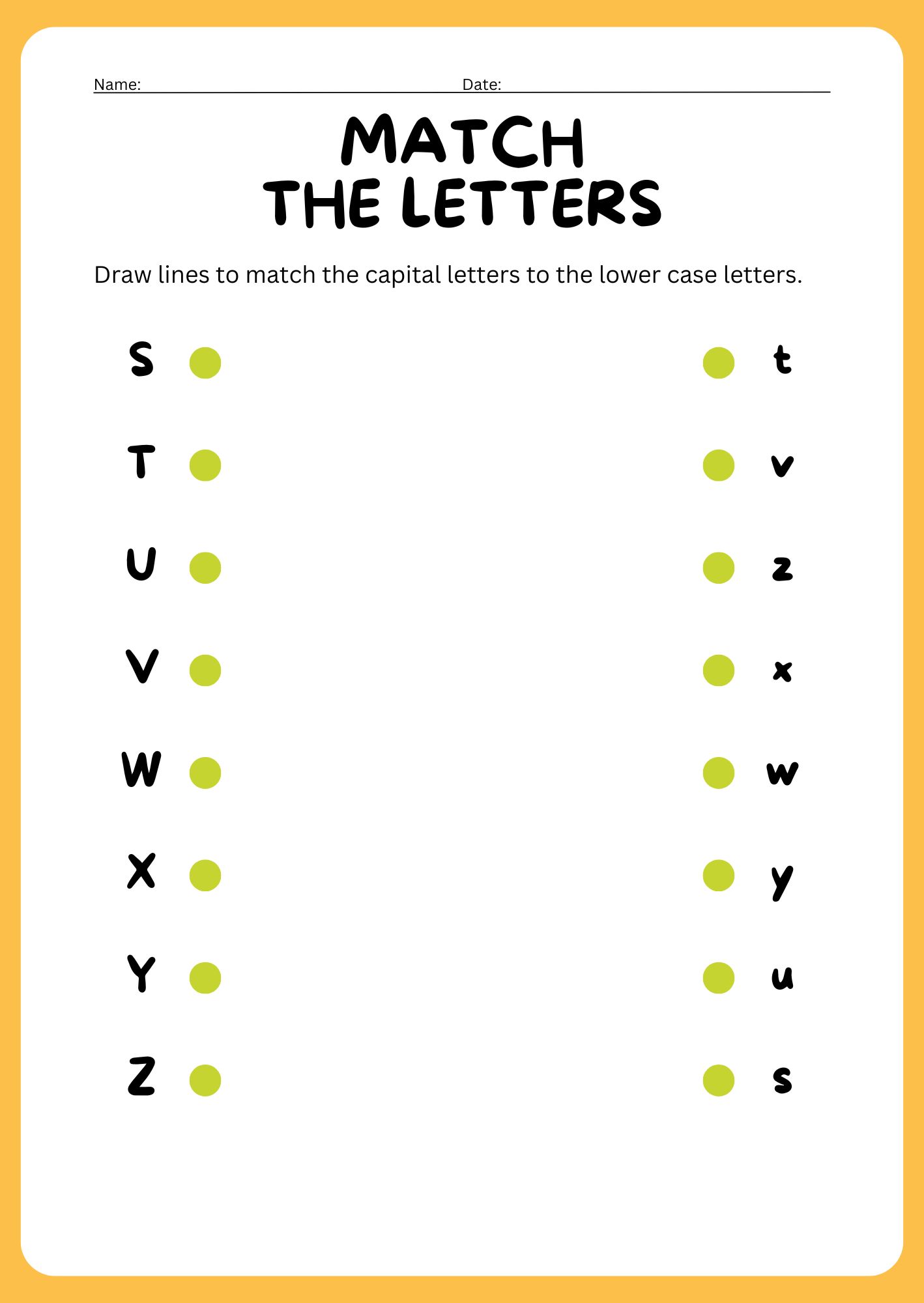 free worksheets - matched 3