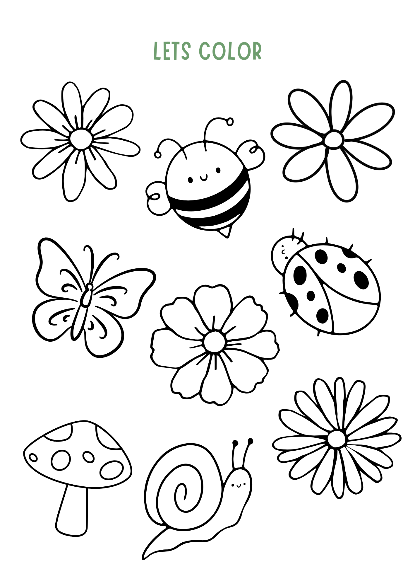 worksheet for kids Insect